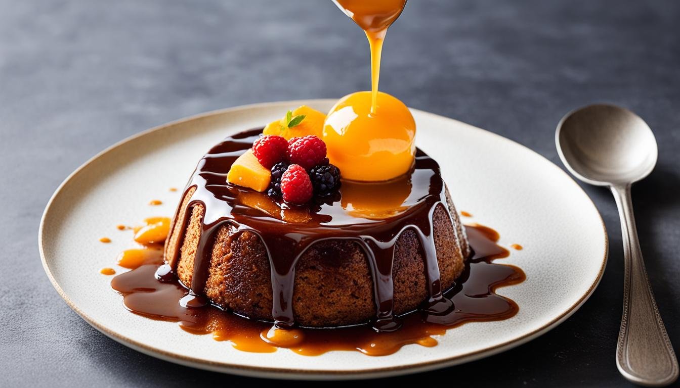 fruity sticky toffee pudding